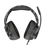 Diadema Audifono C/Microfono Gamer, Alambrico Trust Gxt 433K Pylo, 3.5 Mm/2 Mts, Color Negro/Gris, 23939