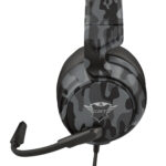 Diadema Audifono C/Microfono Gamer, Alambrico Trust Gxt 433K Pylo, 3.5 Mm/2 Mts, Color Negro/Gris, 23939