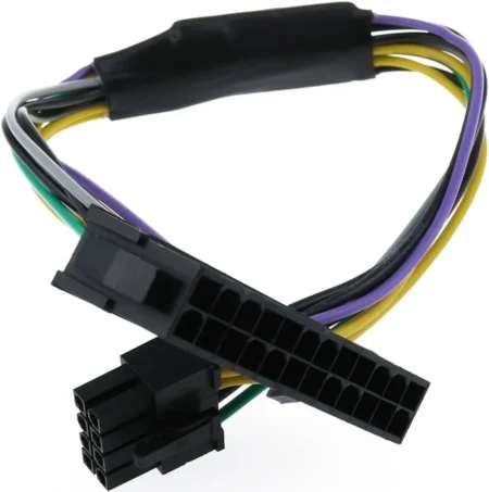 ADAPTADOR GENERICO ATX 24 PIN A 8 PIN PARA FUENTE ALIMENTACION DELL