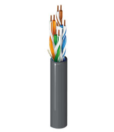Bobina De Cable Cat6 Utp Belden 2412 010A1000, Forro Pvc Negro, Cmr 4 Pares, 350 Mhz, Calibre 23 Awg, 305Mts