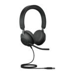 Diadema Audifono Alambrico C/Microfono Jabra 24189-999-999/USB-A/Version Ms Con Aislamiento De Ruido/Indicador De Ocupado/Negro