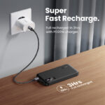 Power Bank Ugreen 25742, 10000Mah/22.5W/USB-A/USB-C/Indicador LED/Color Negro