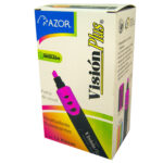 Caja C/12 Piezas Marcador Vision Plus Fluorescente Rosa