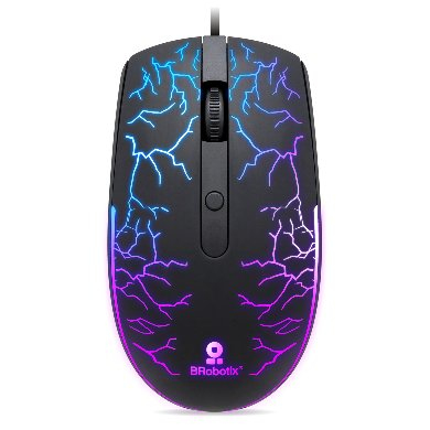 Mouse USB Iluminado Rgb Storm Brobotix 263946 – Negro, USB, 800/1200/1600 Dpi