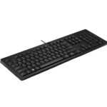 Teclado Alambrico HP 125, USB, Color Negro, 266C9Aaabm