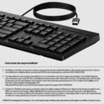 Teclado Alambrico HP 125, USB, Color Negro, 266C9Aaabm