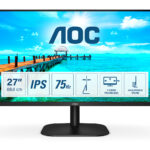 MONITOR 27" AOC 27B2H LED/IPS/ULTRA SLIM/1920X1080/8MS/75HZ/HDMI/VGA/COLOR NEGRO