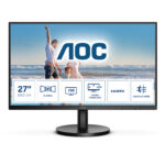 MONITOR 27" AOC 27B3HM LED/FULL HD/PLANO/75HZ/4MS/HDMI/VGA/NEGRO