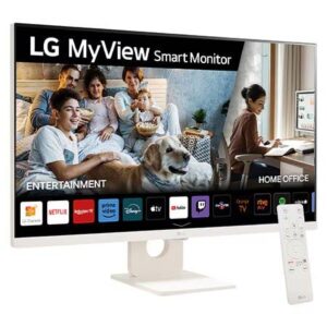 MONITOR 27" LG 27SR50F-W MYVIEW, LCD/FULL HD/PANEL IPS/60HZ/HDMI/BOCINAS INTEGRADAS/COLOR BEIGE