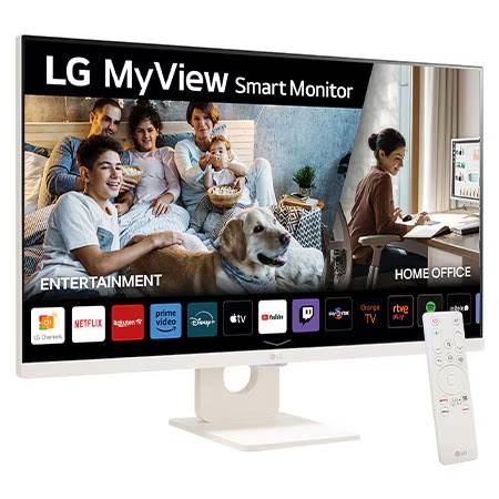 Monitor 27" Lg 27sr50f-w Myview, Lcd/full Hd/panel Ips/60hz/hdmi/bocinas Integradas/color Beige