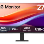 Monitor 27" LG 27U421A-B LED/Curvo/VA/HDMI/USB-C/1920X1080/FHD/100Hz/Negro