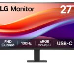 MONITOR 27" LG 27U421A-B LED/CURVO/VA/HDMI/USB-C/1920X1080/FHD/100HZ/NEGRO