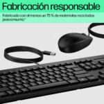 Kit De Teclado Y Mouse HP 225 Alambrico, Negro, 286J4Aaabm