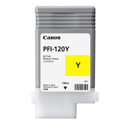 Tanque De Tinta Canon Pfi-120 Amarillo 130Ml, 2888C001Aa