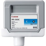 Tanque De Tinta Canon Pfi-303 - Cian, 330Ml. Tecnología De Impresión Inyección De Tinta. Tinta A Base De Pigmentos