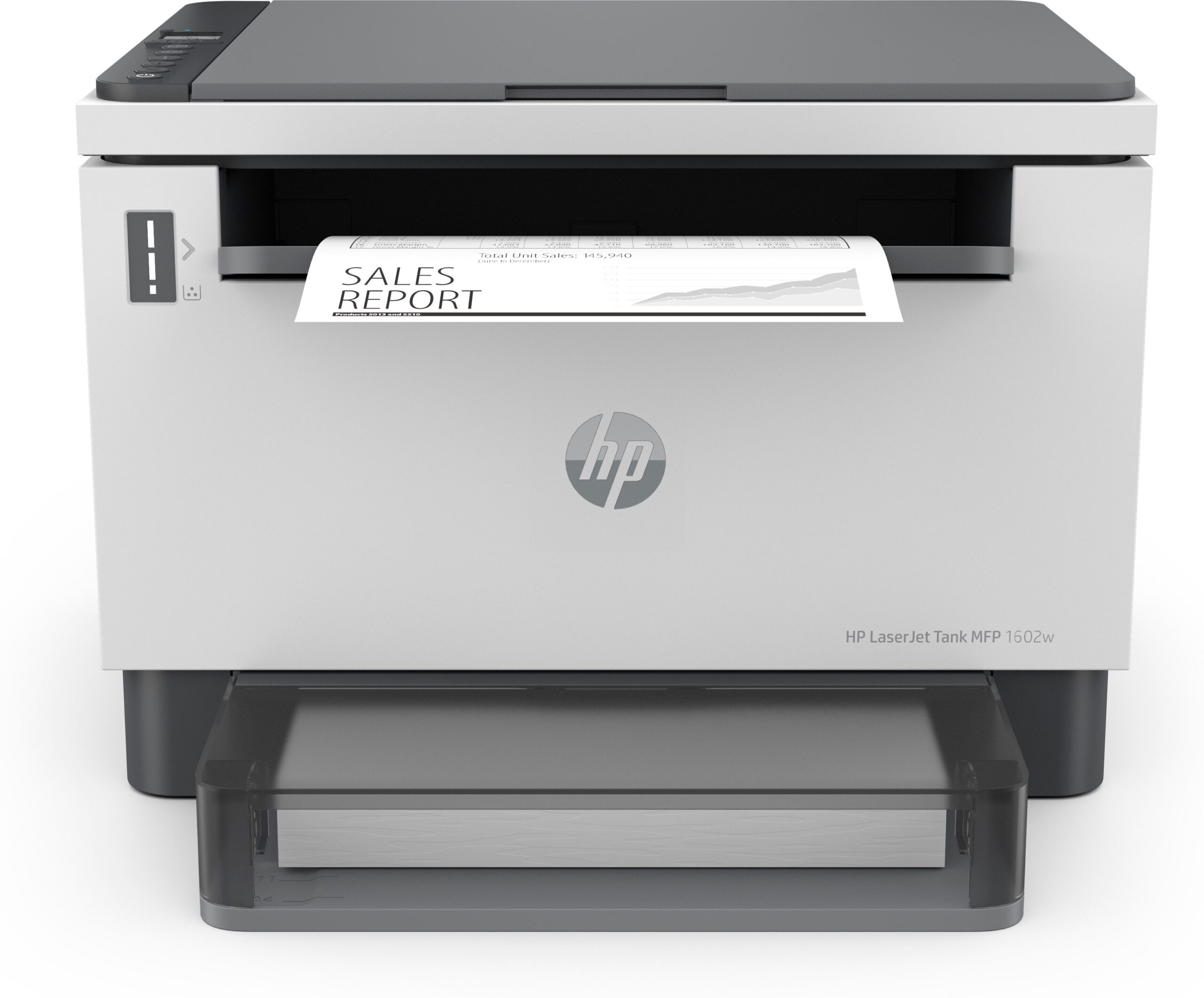 HP LaserJet Tank 1602w Conexiones inalámbricas Multifunction Blanco y negro Impresora, Copiadora, escáner
