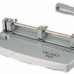 Perforadora Pegaso 300 Triple Color Gris. Ajustable Regleta P/30 Hojas