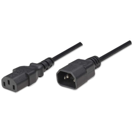 301152 Cable De Alimentación Monitor A Cpu, 1.8m, Conecta La Mayoría De Monitores A La Fuente De Alimentación De La Pc , Sirve Como Cable De Extensión