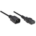 301152 Cable De Alimentación Monitor A CPU, 1.8M, Conecta La Mayoría De Monitores A La Fuente De Alimentación De La Pc , Sirve Como Cable De Extensión