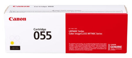 Toner Canon 055 Yellow – Laser, 1200 Páginas, Amarillo, Imageclass Lbp664Cdw, Mf741Cdw