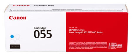 Toner Canon 055 Cyan – Laser, 1200 Páginas, Cian, Imageclass Lbp664Cdw, Mf741Cdw, Mf743Cdw