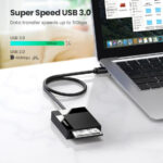 Lector De Tarjetas USB-3.0 Ugreen 30333, 5 Gbps, Para Cf/MicroSD/SD/Tf USB 3.0 5120 Mbit/S Color Negro