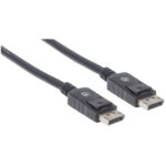 306935 Cable Displayport Macho A Displayport Macho, Blindado, Negro, 1 M; Resolucion 4K A 60Hz,