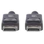 306935 Cable Displayport Macho A Displayport Macho, Blindado, Negro, 1 M; Resolucion 4K A 60Hz,