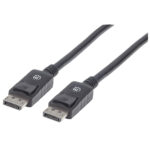 Cable Displayport Manhattan 307093, 3 M, Displayport, Displayport, Negro