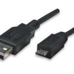 Cable USB Manhattan V2 A-Micro B Pvc 1 Metro Negro 307161