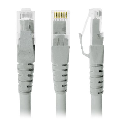 Cable De Red – Cat6, 2 Mts, Rj-45, Rj-45, 100 Cobre, Macho/Macho, Contactos C/Baño De Oro, Gris, 308200 Brobotix