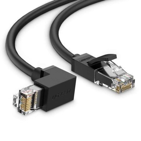 CABLE ETHERNET CAT6 UTP EN ANGULO DE 90° 1M, UGREEN, 30833