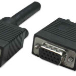 309011 Extension VGA Hd15 Macho A Hd15 Hembra; 1.8 M. Negro, Completamente Blindado Para Reducir La Interferencia.