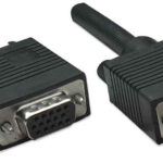 309011 Extension VGA Hd15 Macho A Hd15 Hembra; 1.8 M. Negro, Completamente Blindado Para Reducir La Interferencia.