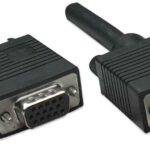 309011 Extension VGA Hd15 Macho A Hd15 Hembra; 1.8 M. Negro, Completamente Blindado Para Reducir La Interferencia.