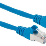 Cable De Red S/Ftp - Cat6A, .3M (1Ft), 100 Cobre, Hasta 10Gb, Contactos 50Micras De Oro, Blindado, Cable Patch Azul Intellinet 315982