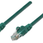 Cable De Red Utp Cat5E RJ45 De 1.0Metros, Intellinet 318945 Color Verde