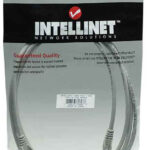 Cable De Red Utp, Cat5E, 2M (7Ft), 100% Cobre, Contactos Chapa De Oro, Cable Patch Gris Intellinet 318976
