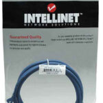 Cable De Red Utp, Cat5E, 2M (7Ft), 100% Cobre, Contactos Chapa De Oro, Cable Patch Azul Intellinet 318983