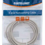 Cable De Red Utp, Cat5E, 3M (10Ft), 100% Cobre, Contactos Chapa De Oro, Cable Patch Gris Intellinet 319768