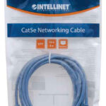 Cable De Red Utp, Cat5E, 3M (10Ft), 100% Cobre, Contactos Chapa De Oro, Cable Patch Azul Intellinet 319775