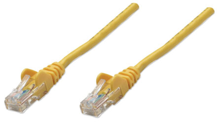 CABLE DE RED UTP CAT5E INTELLINET RJ-45 MACHO – RJ-45 MACHO/3M/COLOR AMARILLO/319805