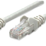 Cable De Red Utp, Cat5E, 7.5M (25Ft), 100% Cobre, Contactos Chapa De Oro, Cable Patch Gris Intellinet 319867