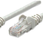 Cable De Red Utp - Cat5E, 30M (100Ft), 100 Cobre, Contactos Chapa De Oro, Cable Patch Gris Intellinet 320627