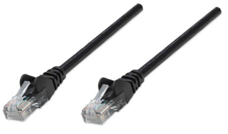 Cable De Red Utp Cat5E RJ45 De 2.0Metros, Intellinet 320757 Color Negro