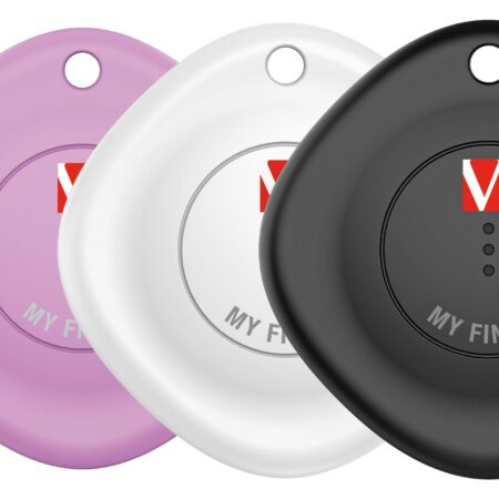 Kit 3 Localizadores Verbatim 32132 My Finder/Bluetooth/Ip66/Negro/Blanco/Purpura