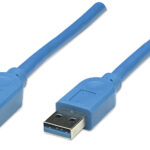 Cable Extension USB 2 Metros Velocidad 3.0 Color Azul