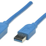Cable USB V3.2 Ext. Tipo A 3.0M Azul 5 Gbps