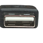 Cable USB V2.0 A-Mini B 0.9M Negro