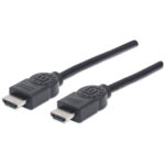 323239 Cable HDMI De Alta Velocidad Con Canal Ethernet, HDMI Macho A Macho, Blindado,Color Negro,5 M, Hec,Arc,3D,4K 30Hz.
